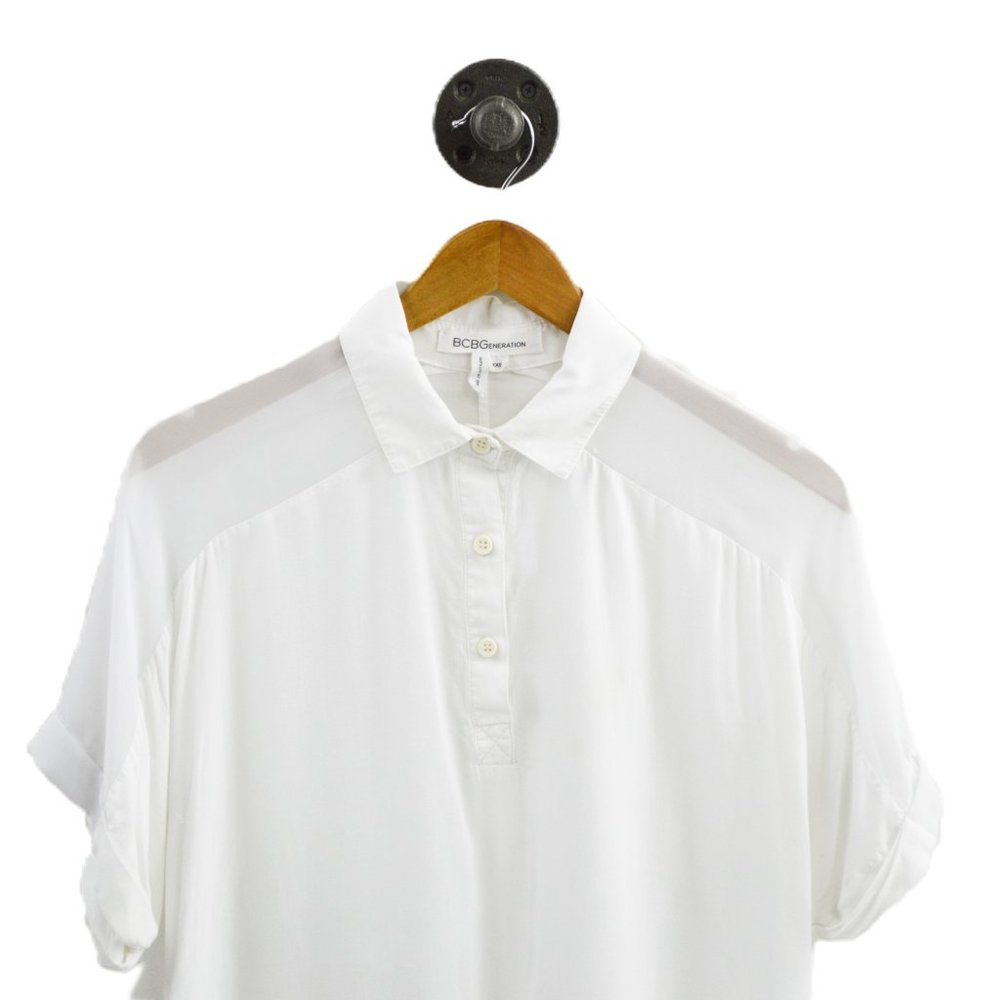 Bcbgeneration Cropped Blouse #206-61 - Picture 2 of 3